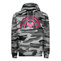 Slate Camo valentines day pink gemstones rainbow Premium Hoodie - Jasminsmagicworld