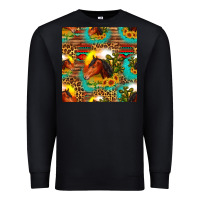 Black desert horse seamless patern Premium Sweatshirt - HRA Design Shop