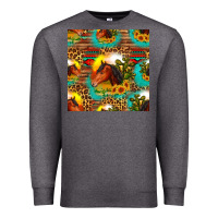 Charcoal Heather desert horse seamless patern Premium Sweatshirt - HRA Design Shop