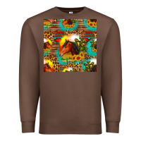 Chestnut desert horse seamless patern Premium Sweatshirt - HRA Design Shop