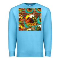 Ocean Blue desert horse seamless patern Premium Sweatshirt - HRA Design Shop