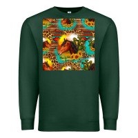 Sports Green desert horse seamless patern Premium Sweatshirt - HRA Design Shop