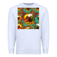 White desert horse seamless patern Premium Sweatshirt - HRA Design Shop