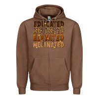 Chestnut melanin educated motivated elevated melanated Zipper Hoodie - texasbilliewilder