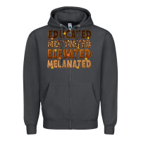 Smoke melanin educated motivated elevated melanated Zipper Hoodie - texasbilliewilder