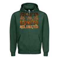 Sports Green melanin educated motivated elevated melanated Zipper Hoodie - texasbilliewilder