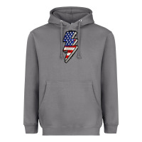 Storm American lightning bold 4th of july Heavyweight Hoodie - CowGirlArtShop