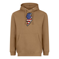 Toasted Coconut American lightning bold 4th of july Heavyweight Hoodie - CowGirlArtShop