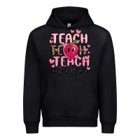Black teach teach teach with love Urban Hoodie - MaliasSmallBusiness