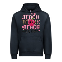 Navy teach teach teach with love Urban Hoodie - MaliasSmallBusiness