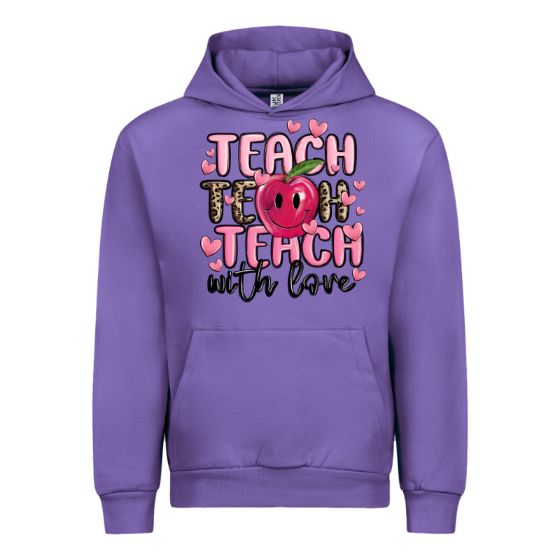 Teach Teach Teach With Love Urban Hoodie by MaliasSmallBusiness | Teevron