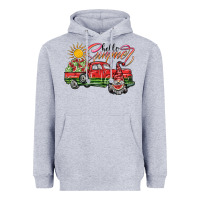 Heather Grey hello summer Heavyweight Hoodie - SublimationCraftShop