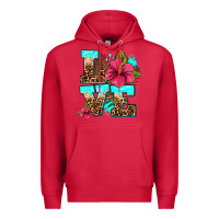 Cardinal love summer with flowers Premium Hoodie - AdoDesignShop