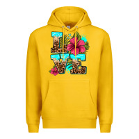 Lemon love summer with flowers Premium Hoodie - AdoDesignShop