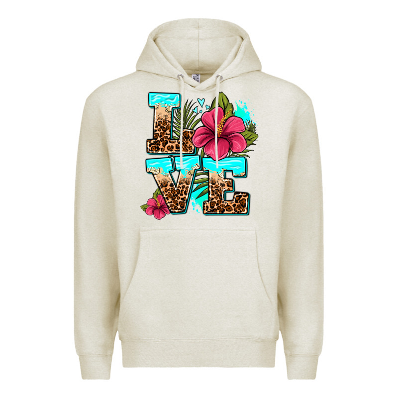 Love Summer With Flowers Premium Hoodie by AdoDesignShop | Teevron