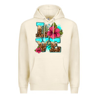 Tofu love summer with flowers Premium Hoodie - AdoDesignShop