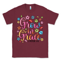 Burgundy grow in grace Classic Tee - texasbilliewilder