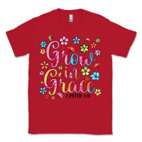 Red grow in grace Classic Tee - texasbilliewilder