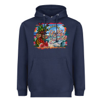 Navy hello summer Heavyweight Hoodie - SublimationCraftShop