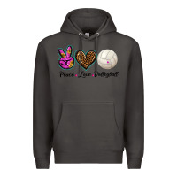 Smoke peace love volleyball Premium Hoodie - BarkalooDesign
