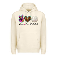 Tofu peace love volleyball Premium Hoodie - BarkalooDesign