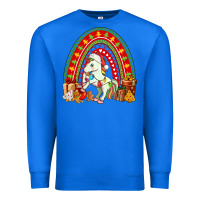 True Royal Christmas Unicorn Rainbow Premium Sweatshirt - FaDigitalArtStudio