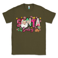 Army Green pink santa baby christmas Classic Tee - Zillion Design Studio
