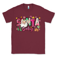 Burgundy pink santa baby christmas Classic Tee - Zillion Design Studio