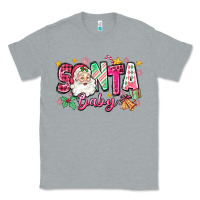 Heather Grey pink santa baby christmas Classic Tee - Zillion Design Studio