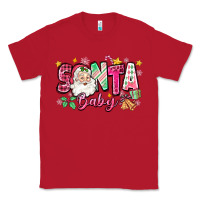Red pink santa baby christmas Classic Tee - Zillion Design Studio