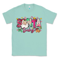 Seafoam pink santa baby christmas Classic Tee - Zillion Design Studio