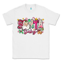 White pink santa baby christmas Classic Tee - Zillion Design Studio