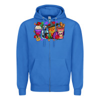 True Royal day of the dead coffee cups Zipper Hoodie - Zillion Design Studio