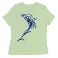 Matcha humpback whale jumping Ladies Tee - BarkalooDesign