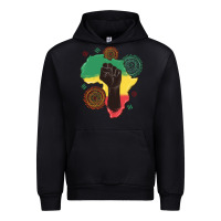 Black africa map Urban Hoodie - MaliasSmallBusiness