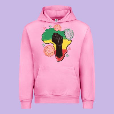 Africa Map Urban Hoodie Designed By Maliassmallbusiness