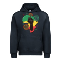 Navy africa map Urban Hoodie - MaliasSmallBusiness
