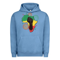 Pigment Pebble Blue africa map Urban Hoodie - MaliasSmallBusiness