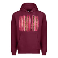 Burgundy valentines day leopard glitter brushstroke Premium Hoodie - Jasminsmagicworld