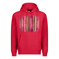 Cardinal valentines day leopard glitter brushstroke Premium Hoodie - Jasminsmagicworld
