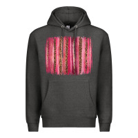 Charcoal Heather valentines day leopard glitter brushstroke Premium Hoodie - Jasminsmagicworld