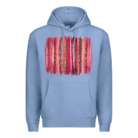 Colony Blue valentines day leopard glitter brushstroke Premium Hoodie - Jasminsmagicworld
