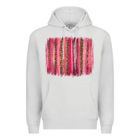 Dove Grey valentines day leopard glitter brushstroke Premium Hoodie - Jasminsmagicworld