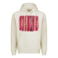 Oatmeal Heather valentines day leopard glitter brushstroke Premium Hoodie - Jasminsmagicworld