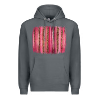 Rock valentines day leopard glitter brushstroke Premium Hoodie - Jasminsmagicworld