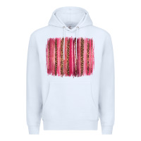 White valentines day leopard glitter brushstroke Premium Hoodie - Jasminsmagicworld