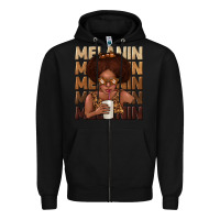 Black melanin kid Zipper Hoodie - texasbilliewilder