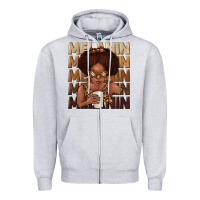 Heather Grey melanin kid Zipper Hoodie - texasbilliewilder