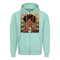 Seafoam melanin kid Zipper Hoodie - texasbilliewilder