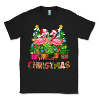 Black merry christmas flamingo Classic Tee - Zillion Design Studio